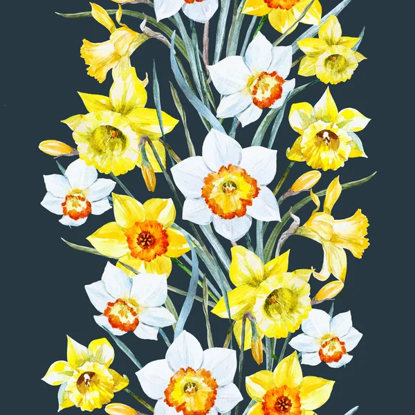 Aquarell Frühling florales Muster — Stockfoto