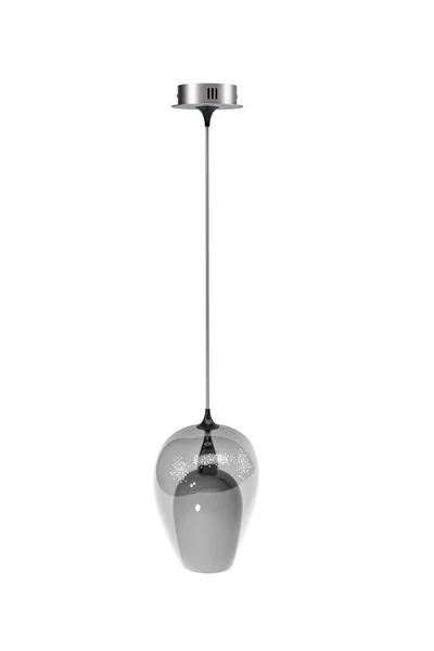 Moderne Deckenlampe Auf Weißem Hintergrund Kopierraum Render — Stockfoto