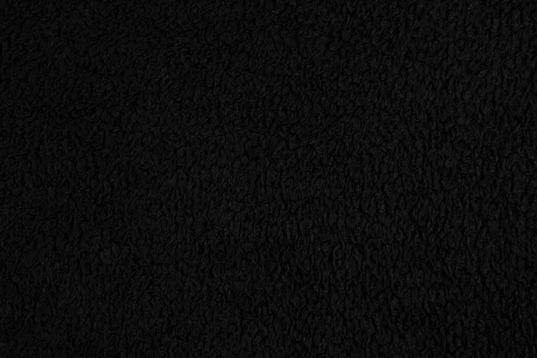 Zwarte Stofstructuur Close Van Een Fragment Van Een Mannenbadjas — Stockfoto