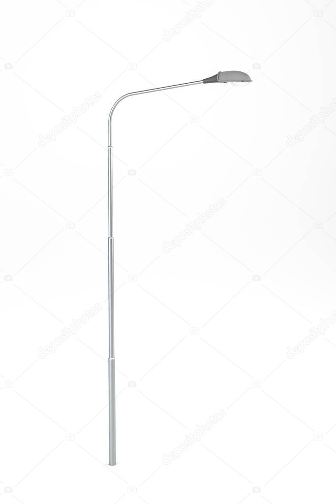 A street lamp isolated on a white background - 3D render