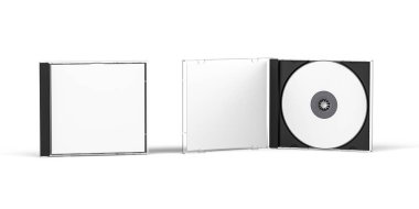 CD dosya modeli beyaz arkaplanda izole edildi - 3B oluşturma