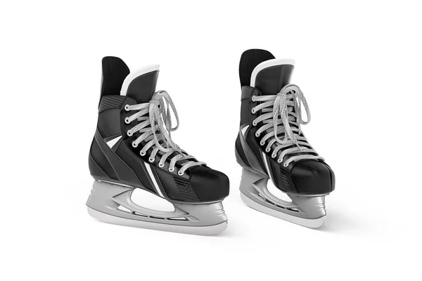 Ein Paar Eishockeyschuhe Isolieren Sich Auf Weißem Hintergrund Darstellung — Stockfoto