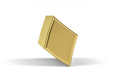 Altın Arap rakamı - beyaz zemin üzerinde üç boyutlu Arapça rakam - çeviri: 