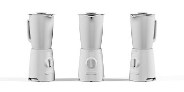 Kettle modeli beyaz arkaplanda izole edildi - 3d oluşturma