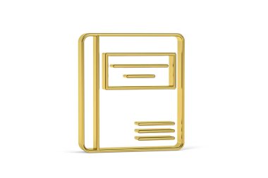 Beyaz arkaplanda izole edilmiş 3D dizüstü bilgisayar simgesi - 3B oluşturma