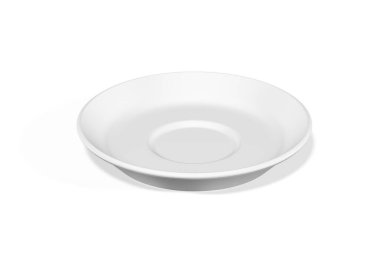 Beyaz arkaplanda uçan daire modeli izole edildi - 3d oluşturma