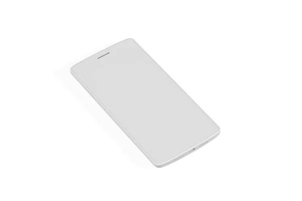 Smartphone Attrappe Isoliert Auf Weißem Hintergrund Renderer — Stockfoto