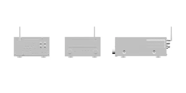 Mockup Del Sistema Hifi Isolato Sfondo Bianco Rendering — Foto Stock