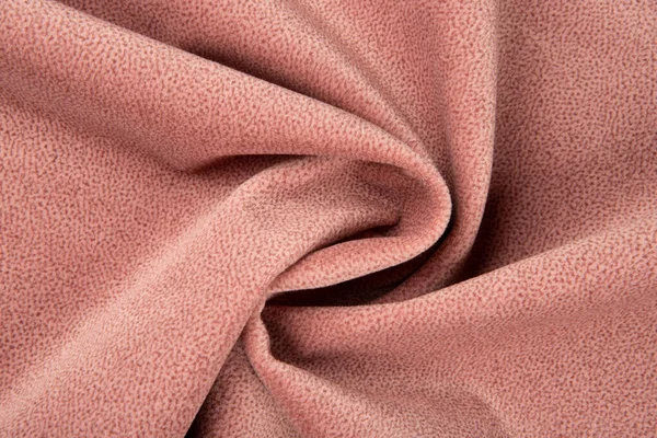 Textura Tecido Rosa Vista Superior Close Pedaço Cetim Rosa Esmagado — Fotografia de Stock