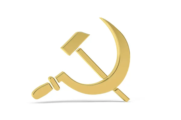 Золотая Икона Русской Культуры Белом Фоне Рендеринг — стоковое фото