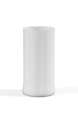 Beyaz arkaplanda izole edilmiş cam modelini iç - 3D görüntüleme