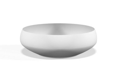 Meyve kasesi modeli beyaz arka planda izole edildi - 3 boyutlu canlandırma