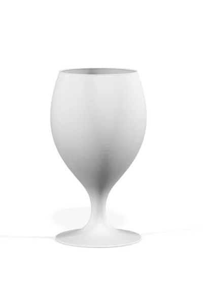 Mockup Bicchiere Vino Isolato Sfondo Bianco Rendering — Foto Stock