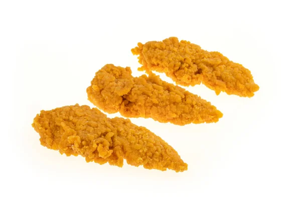 Breaded Chicken Spicy Sirloin White Background Packshot — Stock Photo, Image