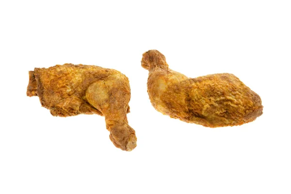 Baked Chicken Leg Isolated White Background Packshot — Stock Photo, Image