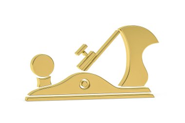 Beyaz arkaplanda izole edilmiş 3D marangozluk simgesi - 3d oluşturma