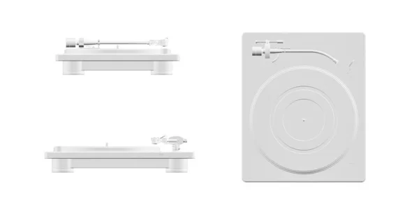 Grabar Maqueta Jugador Aislado Sobre Fondo Blanco Render — Foto de Stock