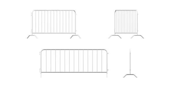 Макет Барикади Ізольований Білому Тлі Рендеринг — стокове фото