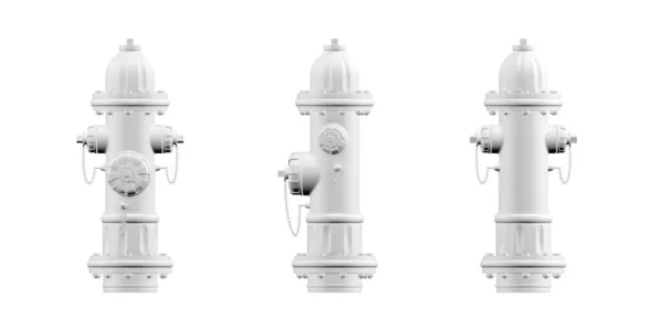 Feuerhydranten Attrappe Isoliert Auf Weißem Hintergrund Render — Stockfoto