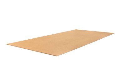 Tahta termal izolasyon tahtası beyaz arka planda izole edilmiş.