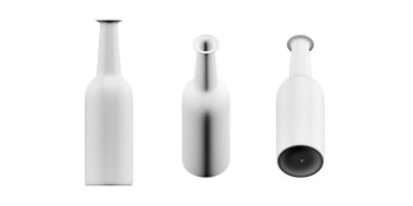 Vazo modeli beyaz arkaplanda izole edildi - 3d oluşturma