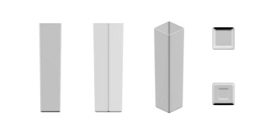 Vazo modeli beyaz arkaplanda izole edildi - 3d oluşturma