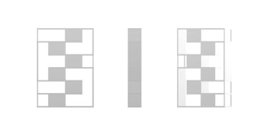Kitaplık modeli beyaz arkaplanda izole edildi - 3B oluşturma
