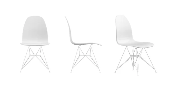 Designer Chair Mockup Isolated White Background Render — Stock Photo, Image