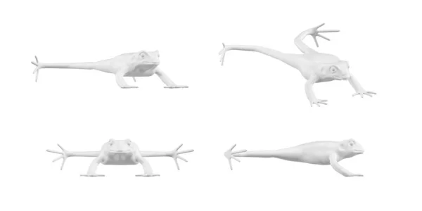 Leaping Toad Mockup White Background Illustration — 스톡 사진