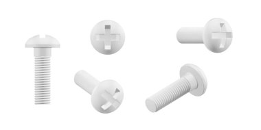 Makine vida modeli beyaz arkaplanda izole - 3d oluşturma