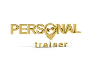 Beyaz arkaplanda izole edilmiş 3d kişisel çalıştırıcı simgesi - 3d oluşturma