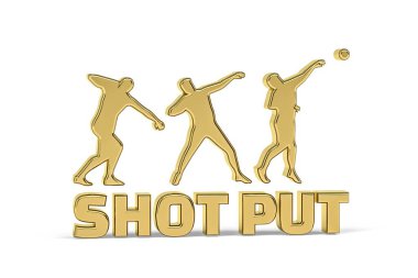 Altın 3D görüntü beyaz arkaplanda izole edildi - 3d oluşturma