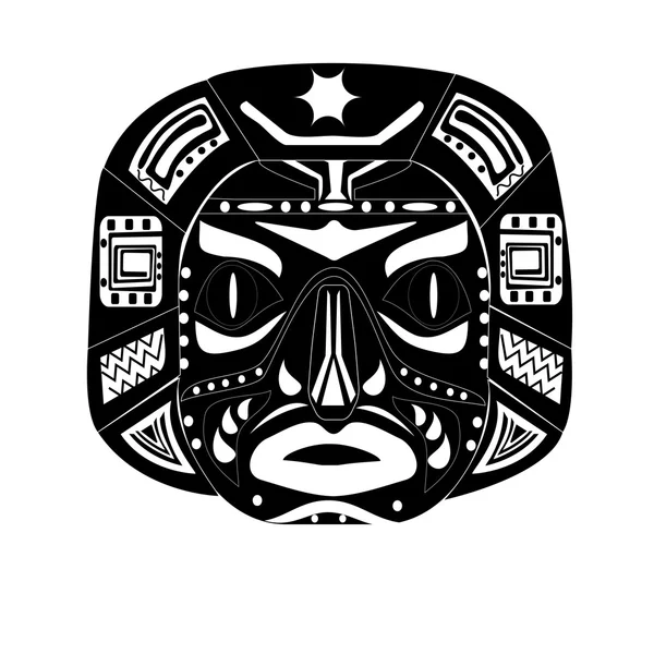 アメリカ ・ インディアンのマスク — ストックベクタ