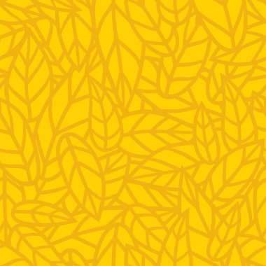 Sarı yaprak doğa sorunsuz vektör desen