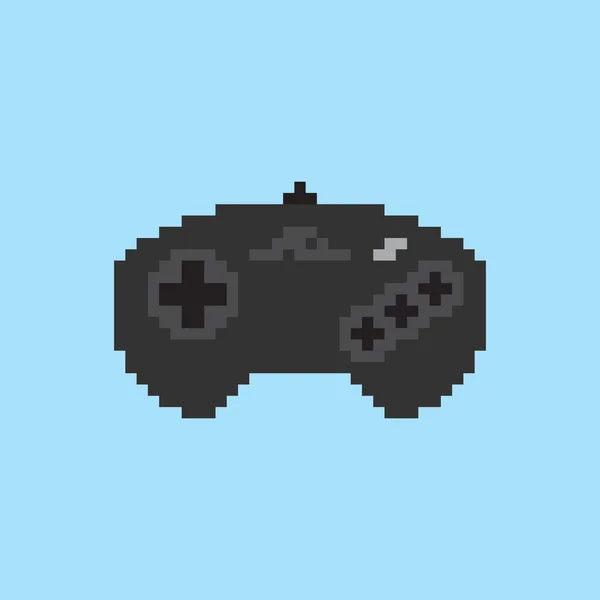 Gamepad vintage. Pixel arte estilo joystick vector — Vector de stock