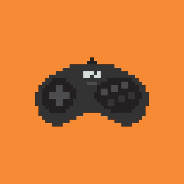 Gamepad vintage. Pixel arte estilo joystick vector — Vector de stock