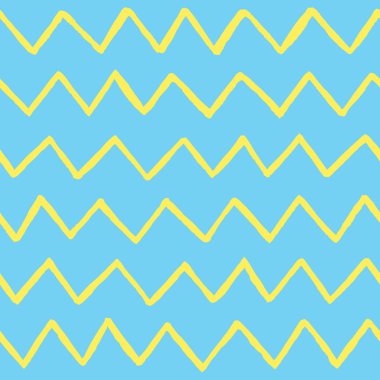 Çizilmiş zig zag satırları el 