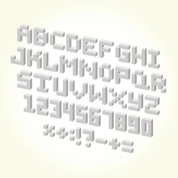 Lettres et chiffres — Image vectorielle