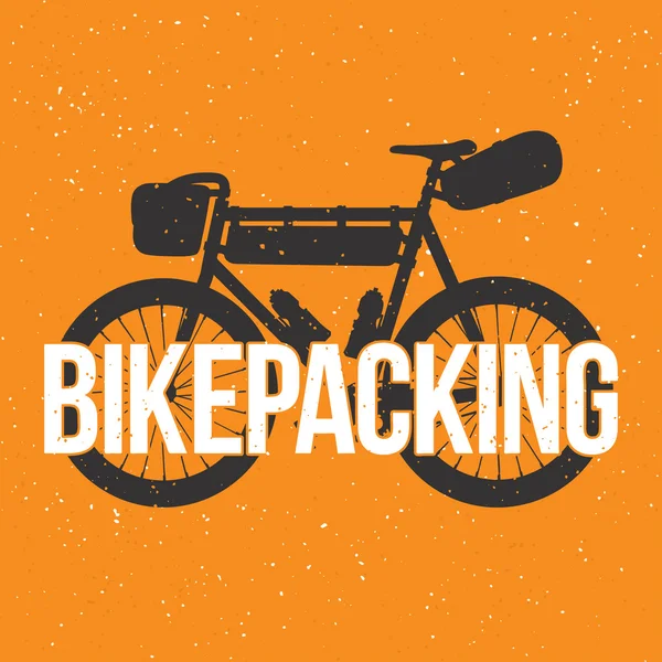 Bikepacking — Stock Vector