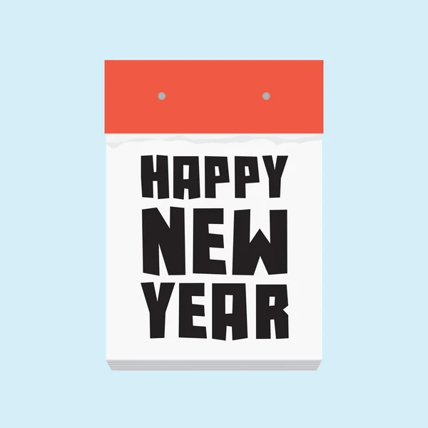 Happy new year calendar — Stock Vector