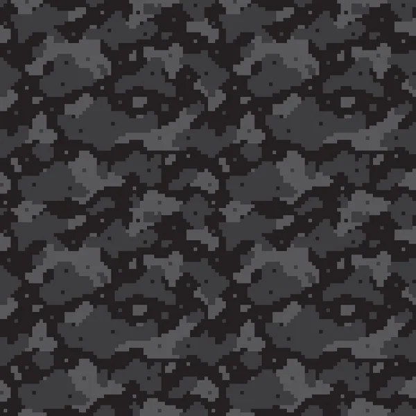 Pixel camo preto —  Vetores de Stock