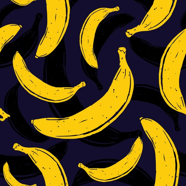 Pop-artu, banan bezszwowe wektor wzór Wektor Stockowy