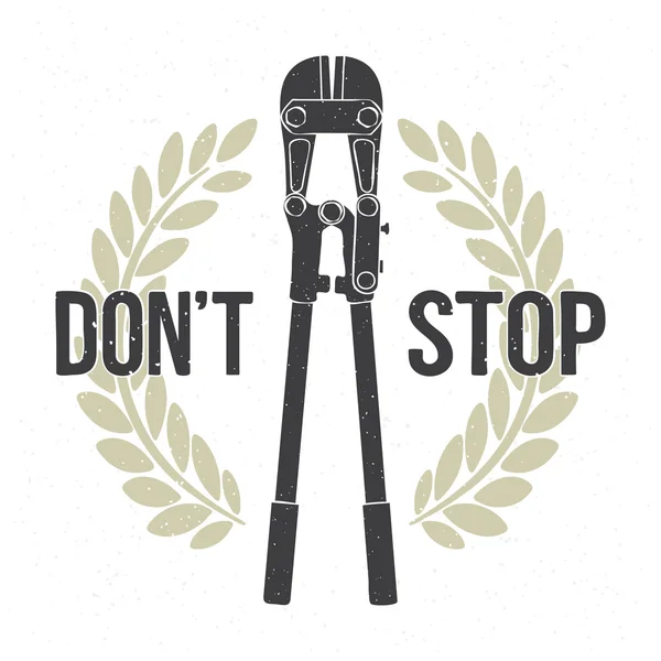 Don't stop — Stockvector