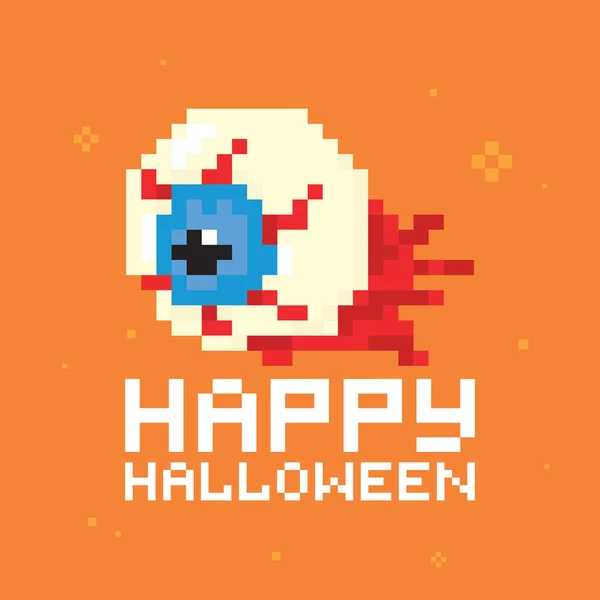 Happy halloween eye vector - Stok Vektor