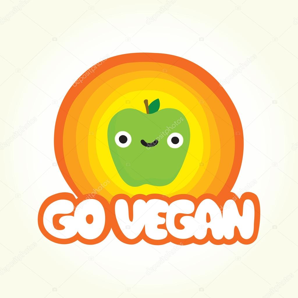 Go vegan apple