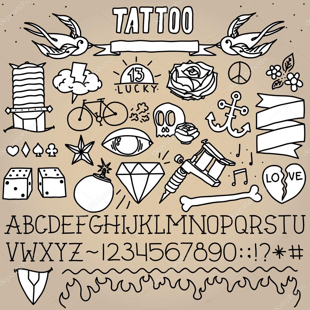 ᐈ Western Tattoo Font Stock Vectors Royalty Free Tattoo Font Illustrations Download On Depositphotos