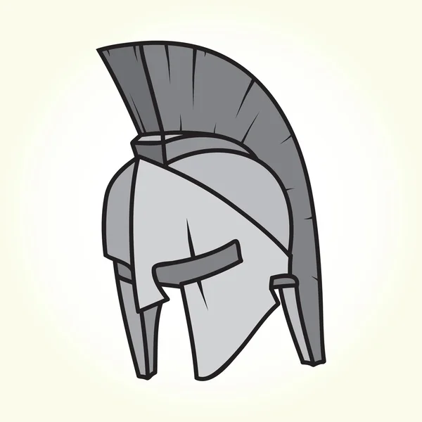 Sparta Helm isolierter Vektor — Stockvektor