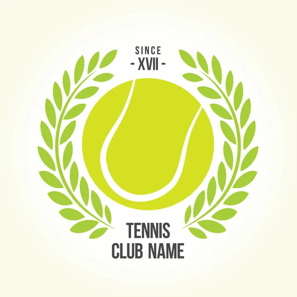 Logo pelota de tenis — Archivo Imágenes Vectoriales