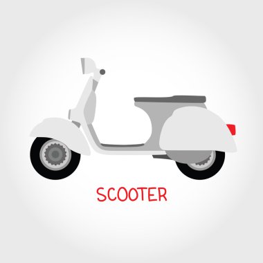 vektör scooter