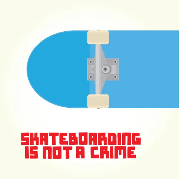 El skateboarding no es un vector del crimen — Archivo Imágenes Vectoriales